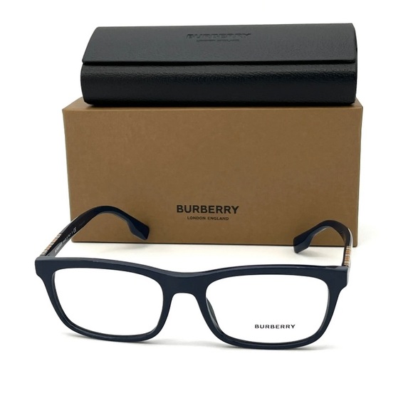 BURBERRY ELM BE2334 3961 Dark Blue / Demo Lens 55mm Eyeglasses - Picture 2 of 8